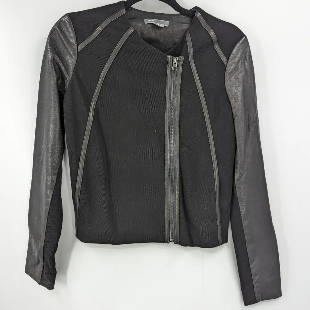 VINCE. LEATHER Moto Jacket